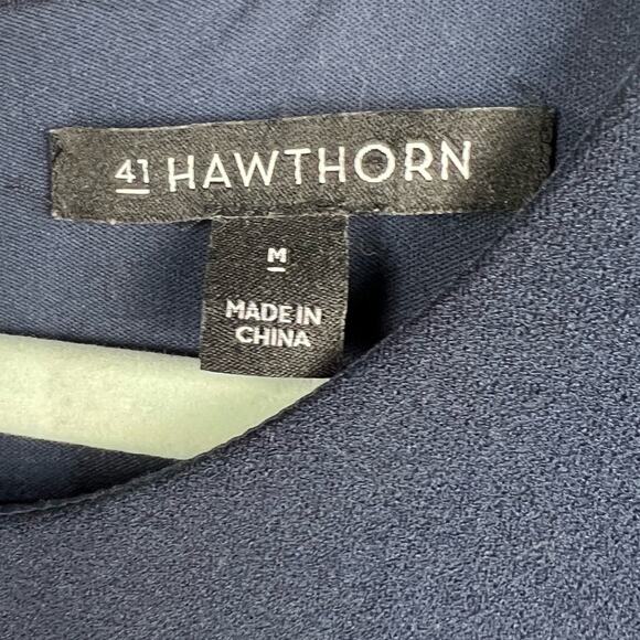 41 Hawthorn Navy Blue Sleeveless Sheath Dress Career Office Wear Medium - Picture 7 of 8
